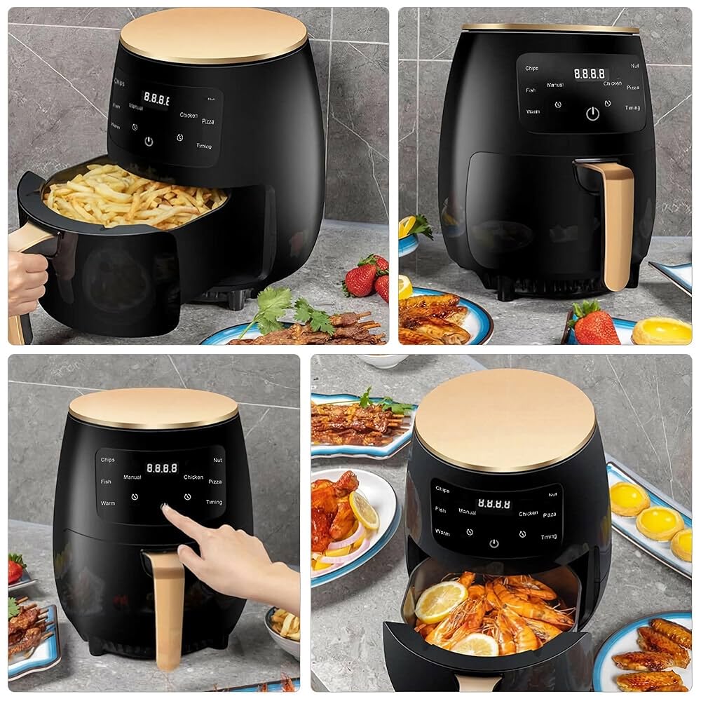 6L Air Fryer, 2400W XL Air Fryer with Digital Display